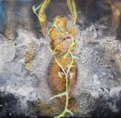 Trittico Virtù Teologali - Titolo: Speranza - Misto Materico Pigmentato su Tela