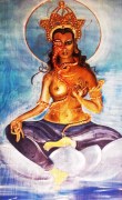 Titolo: Tara, la Buddha - Misto Materico Pigmentato su Tela